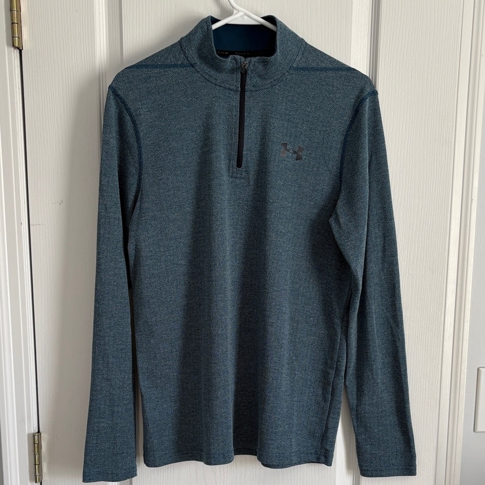Under Armour Teal Long Sleeve Quarter-Zip - Men’s Size Small